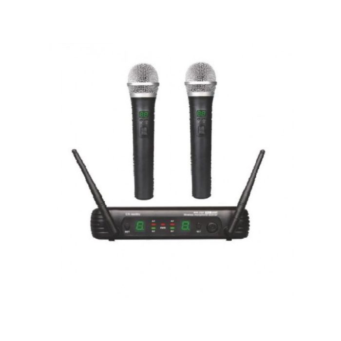 2 MICRÓFONOS INALÁMBRICOS DE MANO EK AUDIO WR-25D