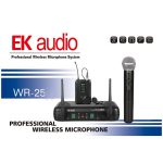 2 MICRÓFONOS INALÁMBRICOS DE MANO EK AUDIO WR-25D