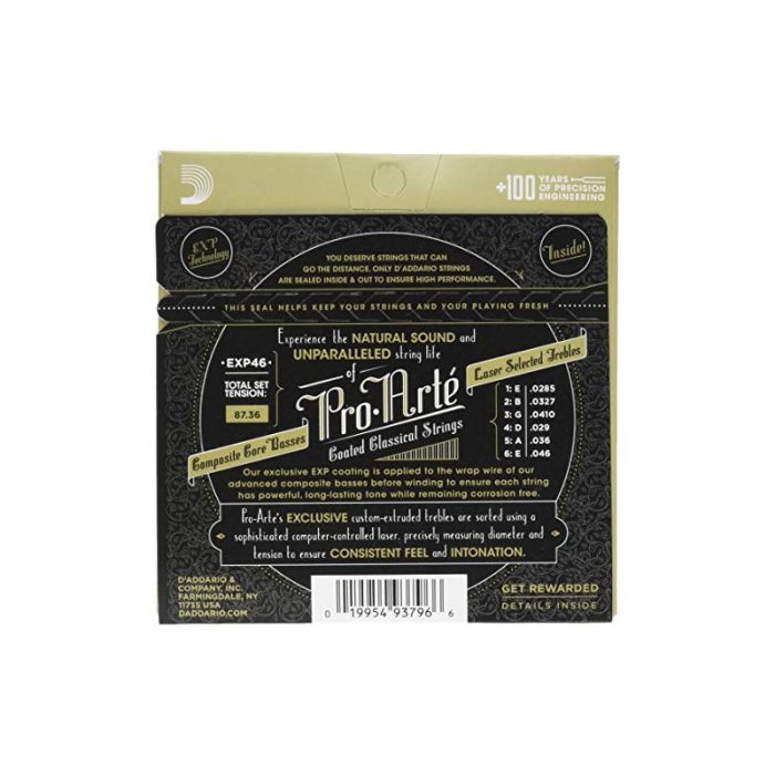 JUEGO DE CUERDAS GUITARRA CÁSICA D'ADDARIO EXP46